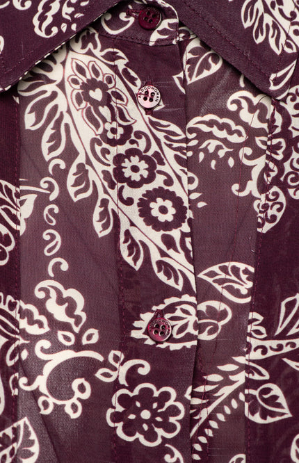 Blouse Alisha Paisley Burgundy Multi BL463