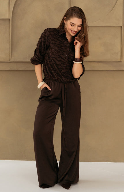 Blouse Wendelien Dark Chocolate BL464