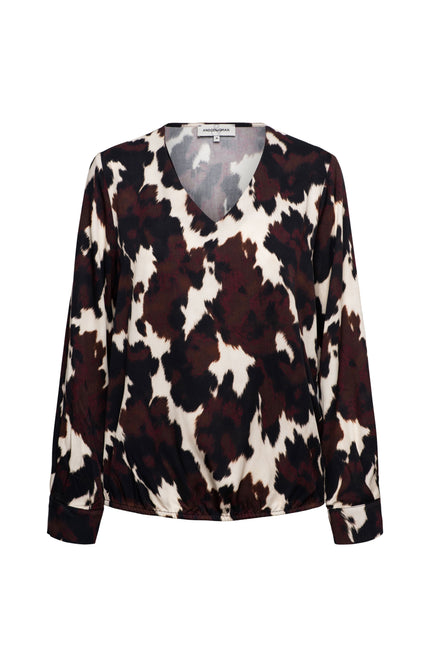 Blouse Anemoon Cow Black Multi TO393