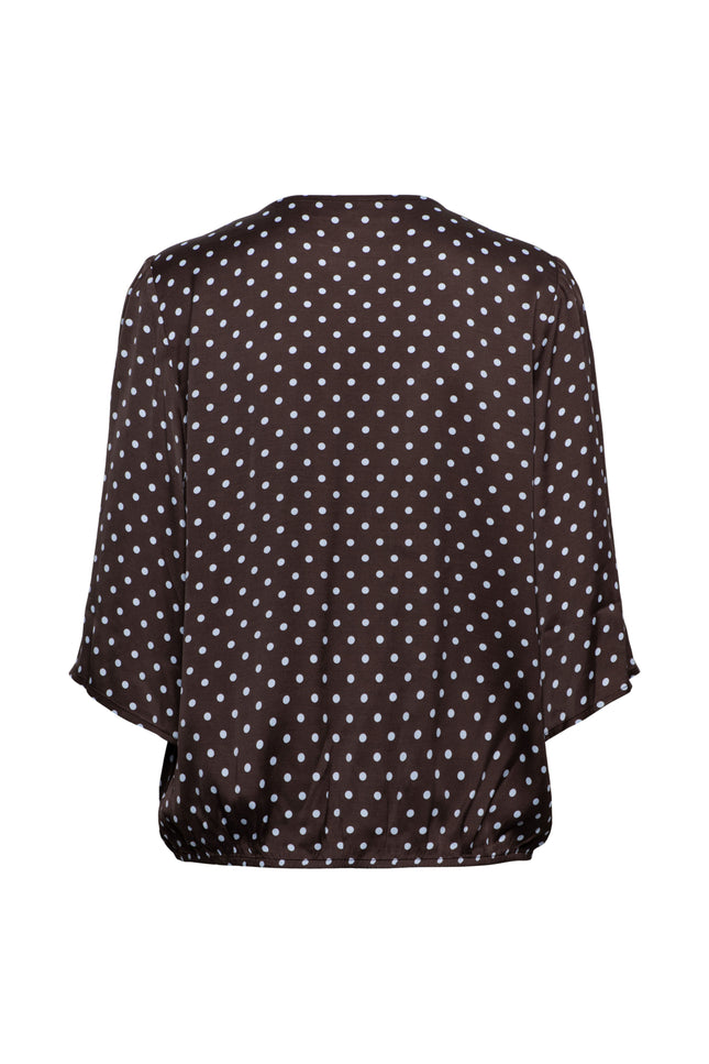 Blouse Aster Polka Dark Chocolate Multi TO392