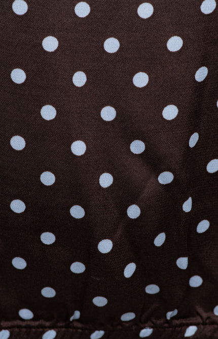 Blouse Aster Polka Dark Chocolate Multi TO392