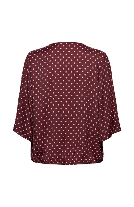 Blouse Aster Polka Burgundy Multi TO392