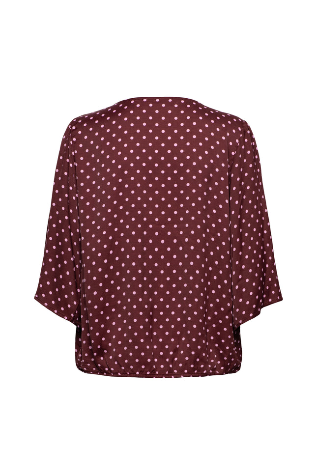 Blouse Aster Polka Burgundy Multi TO392