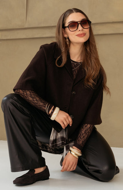 Top Tris Lace Dark Chocolate TO390