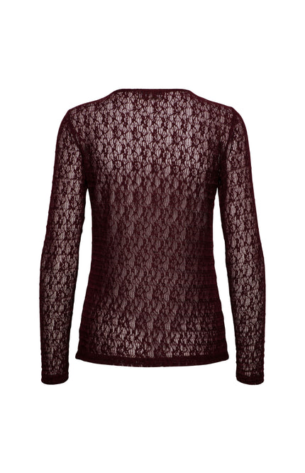 Top Tris Lace Burgundy TO390