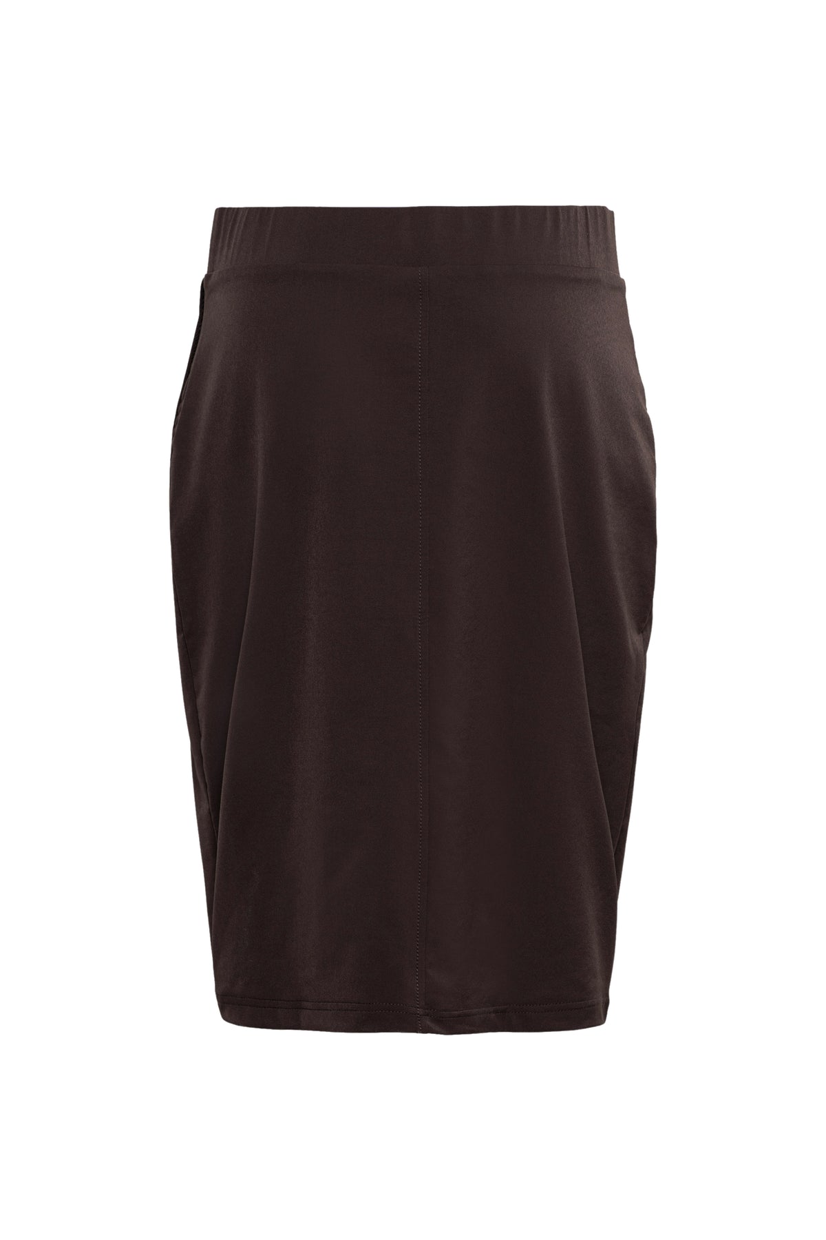 Donkere chocolade Pilar Heavy Travel Rok van &Co woman, stijlvolle rok met een elegante pasvorm en trendy design.