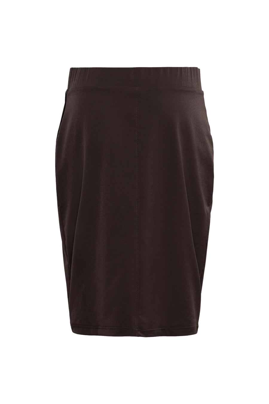 Donkere chocolade Pilar Heavy Travel Rok van &Co woman, stijlvolle rok met een elegante pasvorm en trendy design.
