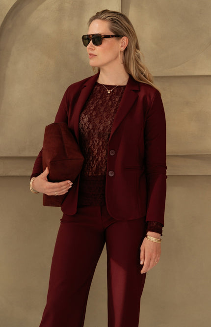 Heavy Travel Blazer Phileine Burgundy BZ167