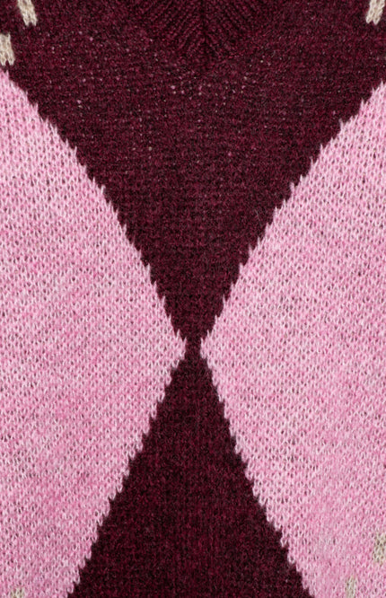 Trui Berber Burgundy Multi PU148