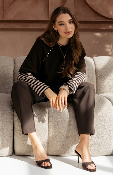 Heavy Travel Broek Pris Dark Chocolate PA459