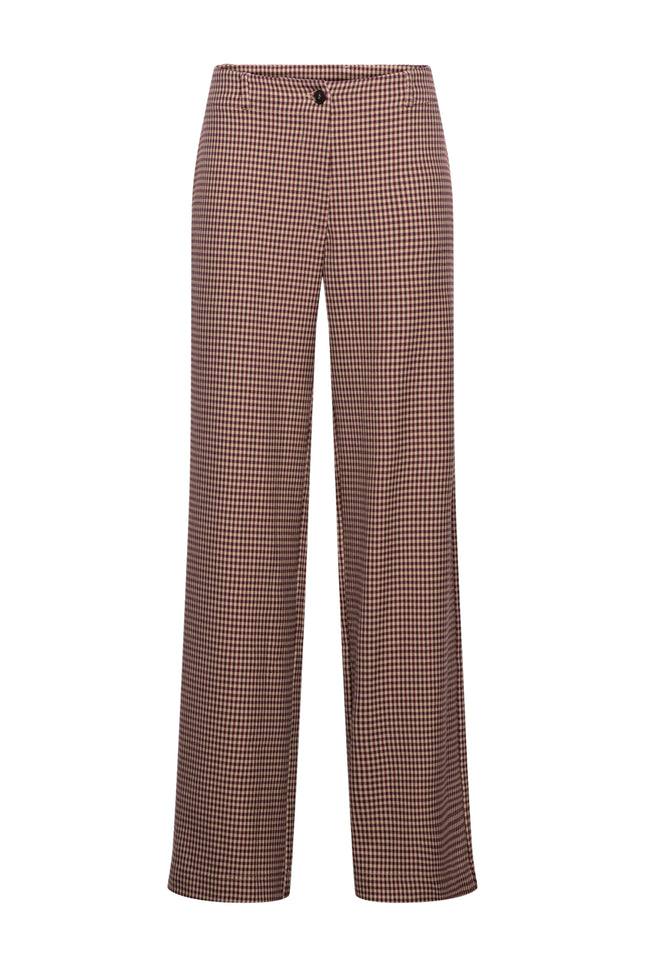 Broek Elieke Check Sand Multi PA457