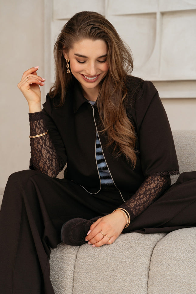 Jacket Ginni Dark Chocolate JA168