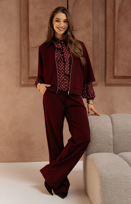 Jacket Ginni Burgundy JA168