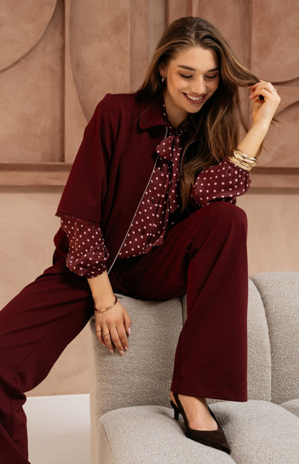 Jacket Ginni Burgundy JA168