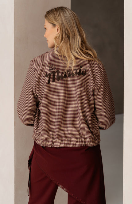 Jacket Ceylin Check Sand Multi JA169