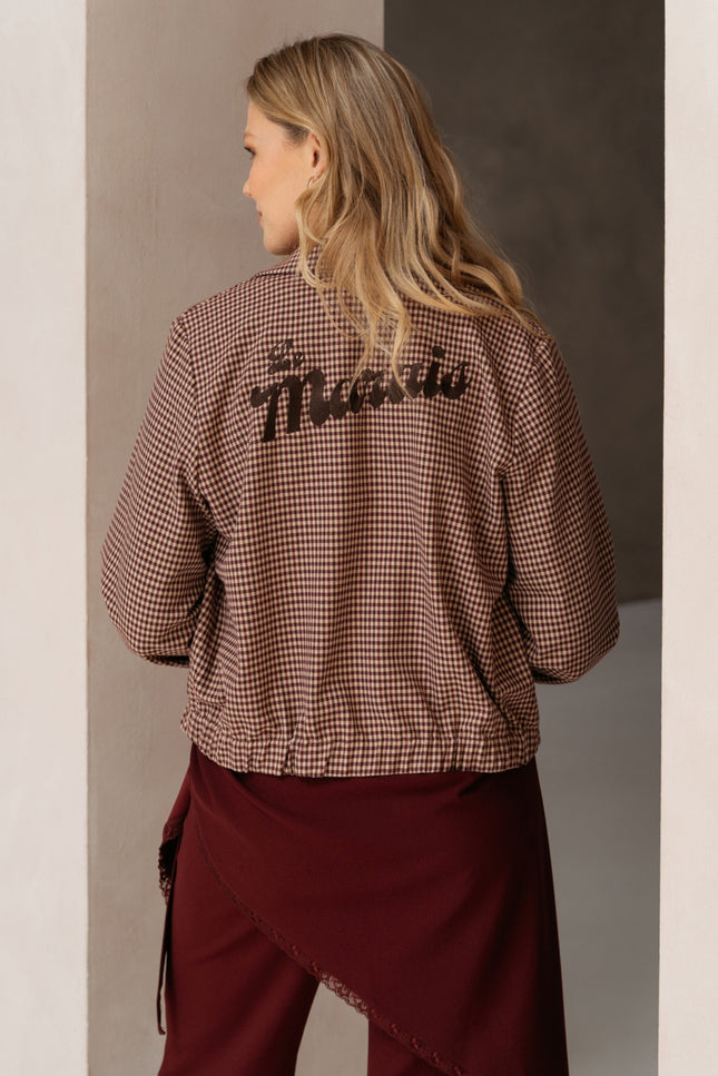 Jacket Ceylin Check Sand Multi JA169