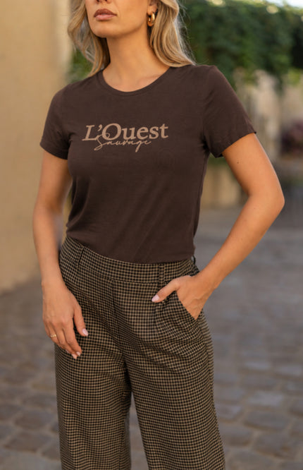 T-shirt L'Quest Dark Coffee