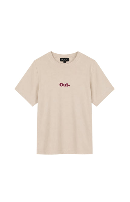T-shirt Oui Offwhite Merlot