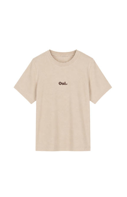T-shirt Oui Offwhite Dark Coffee
