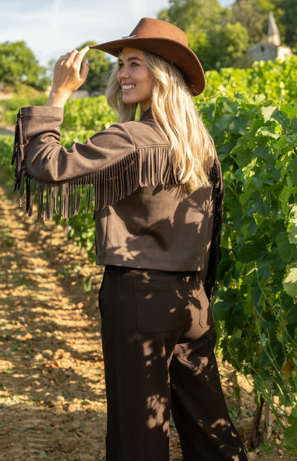 Jacket Suzy Dark Coffee Suede