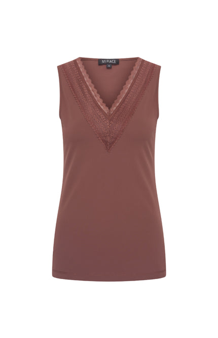Travel Top Lace Mahogany 202254