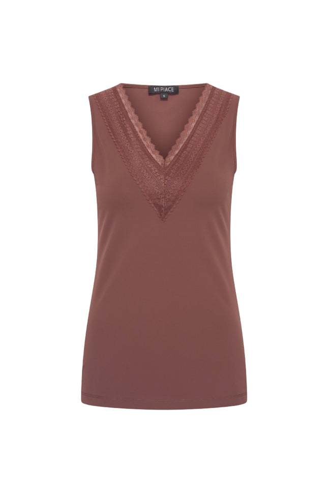 Travel Top Lace Mahogany 202254