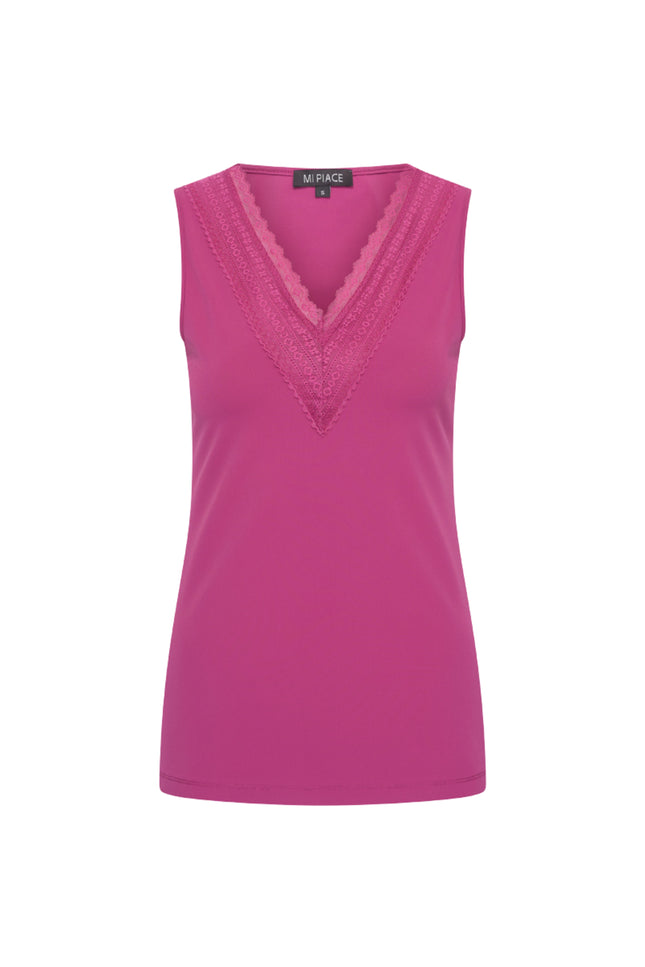Travel Top Lace Magenta Purple 202254