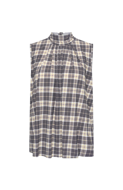 Travel Blouse Bow Autumn Check Print Winter Pear 202830