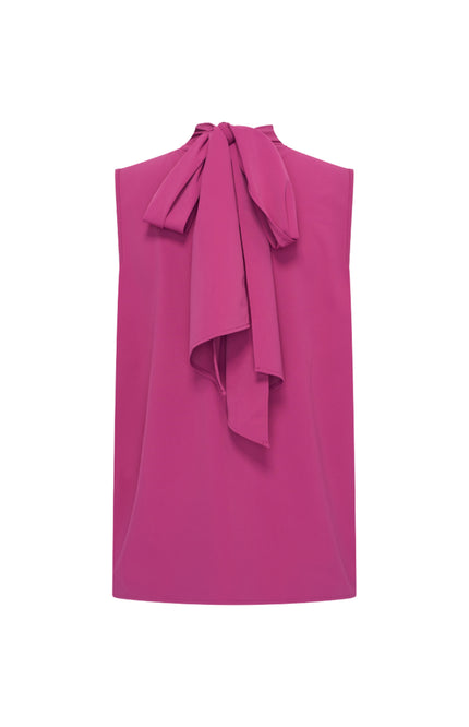 Travel Blouse Bow Magenta Purple 202830
