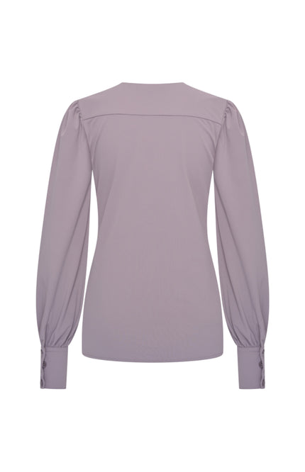 Travel Blouse Puff Sleeves Winter Grey 202226