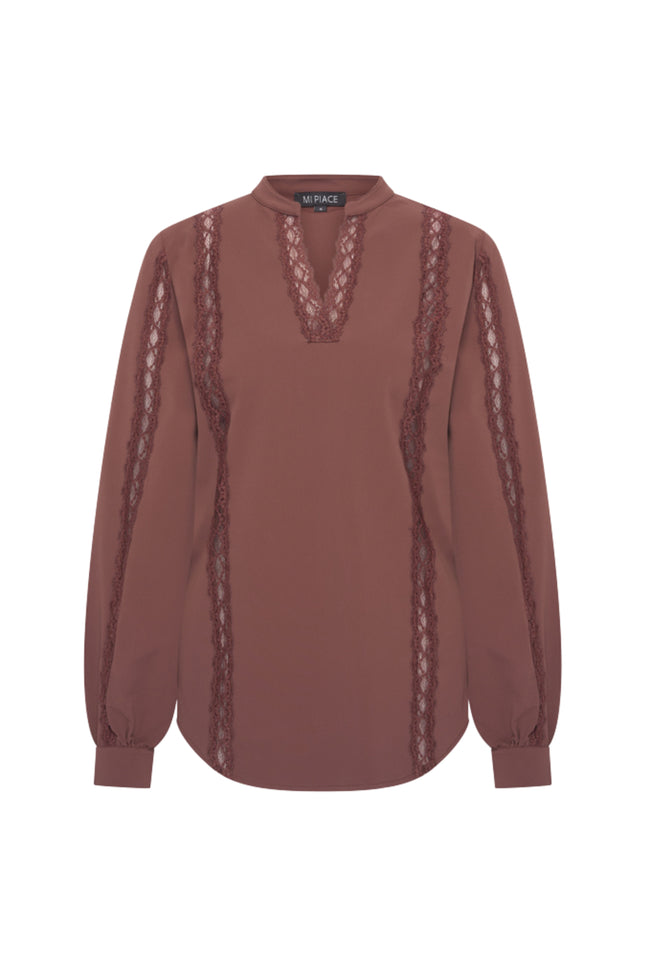 Travel Top Lace Mahogany 202776
