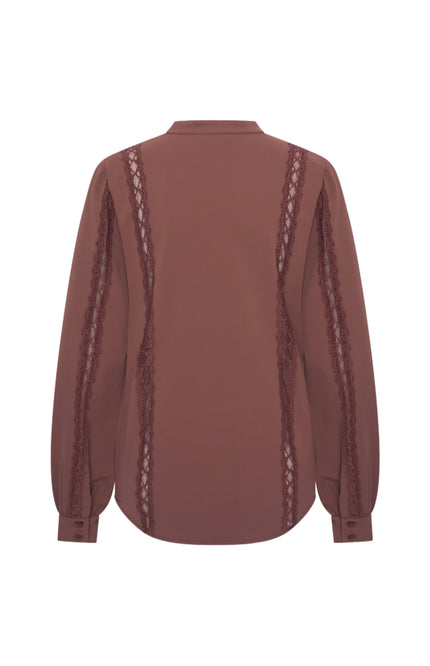 Travel Top Lace Mahogany 202776