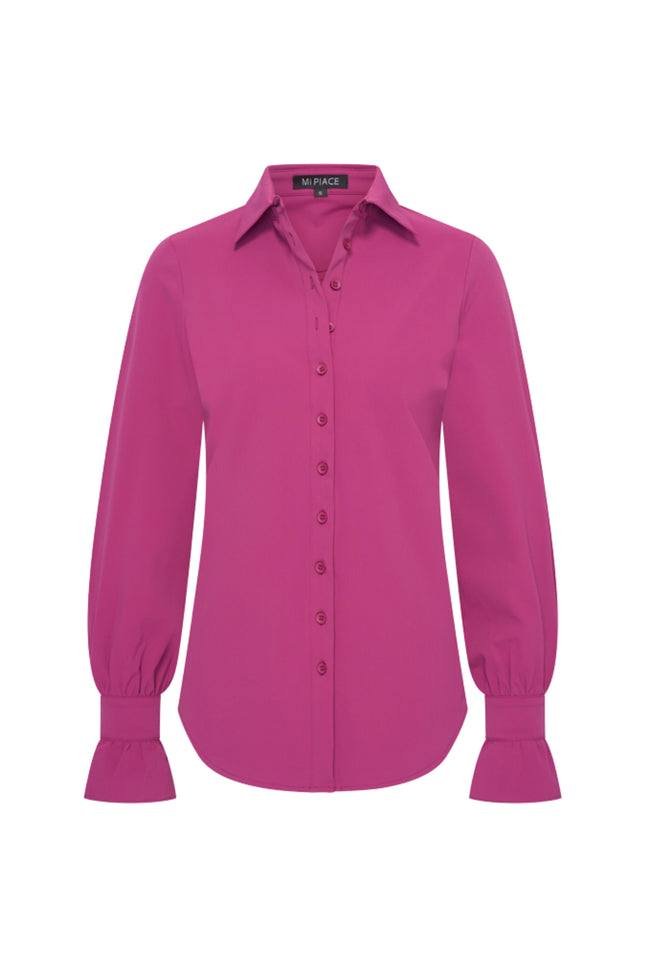 Travel Blouse Magenta Purple 202108