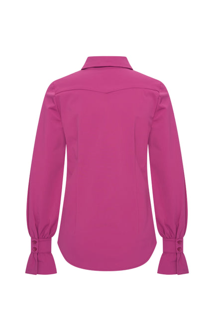 Travel Blouse Magenta Purple 202108