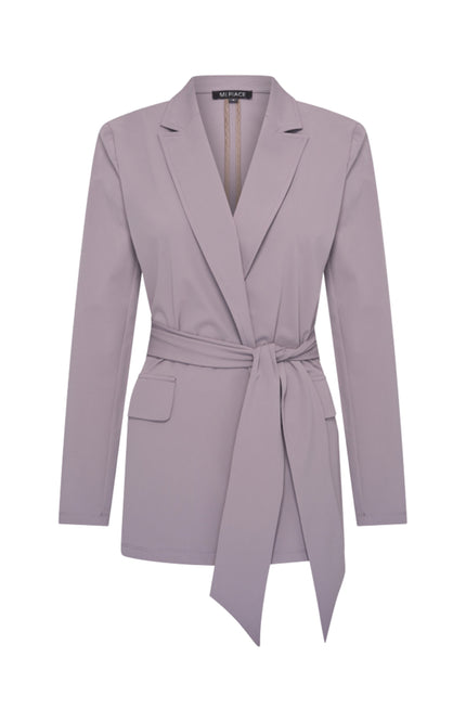 Travel Blazer Belted Winter Grey 202823