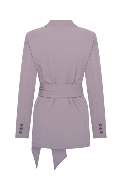 Travel Blazer Belted Winter Grey 202823