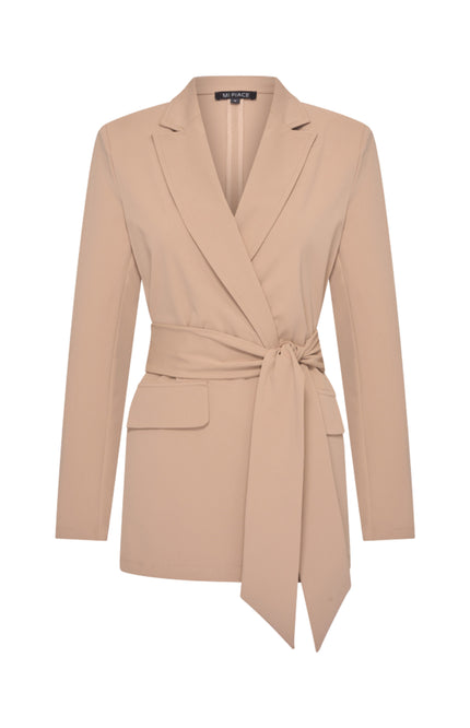 Travel Blazer Belted Portabella 202823