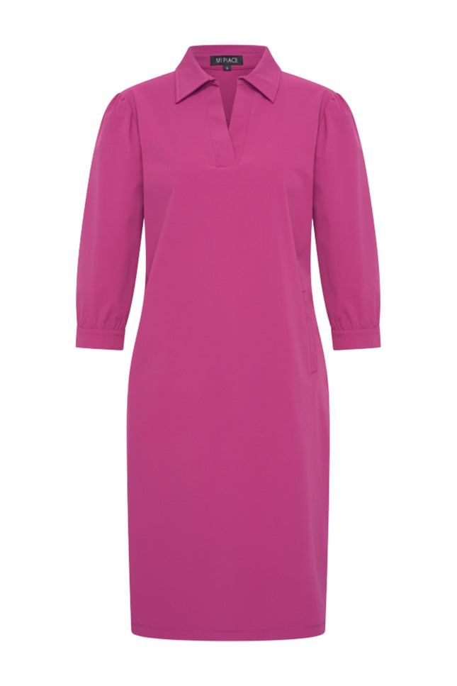 Travel Jurk Polo Magenta Purple 202918