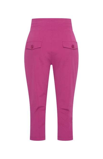 Travel Broek Capri Magenta Purple 202820