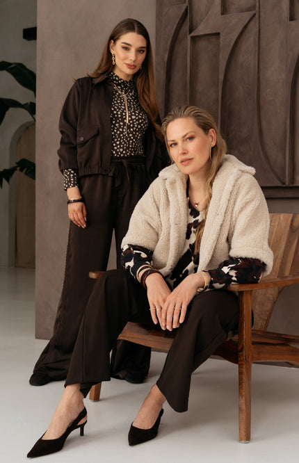 Blouse Anemoon Cow Black Multi TO393