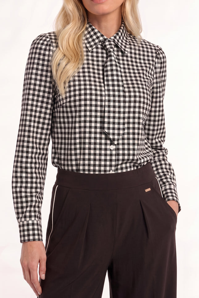 Travel Blouse Payette Brown Check