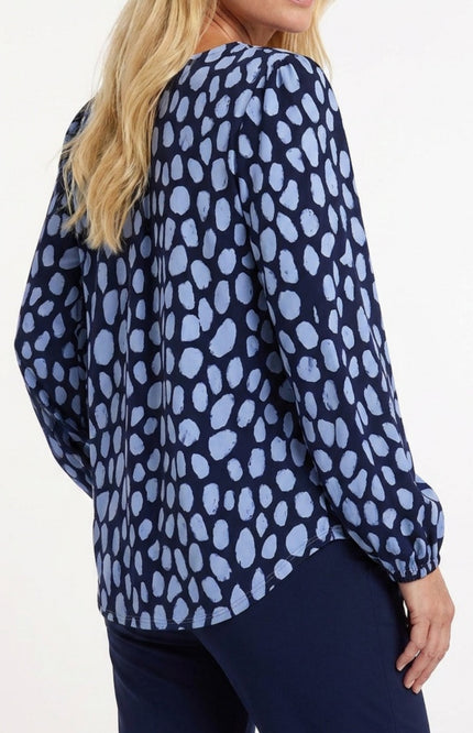 Travel Top Rylie Dots Blue