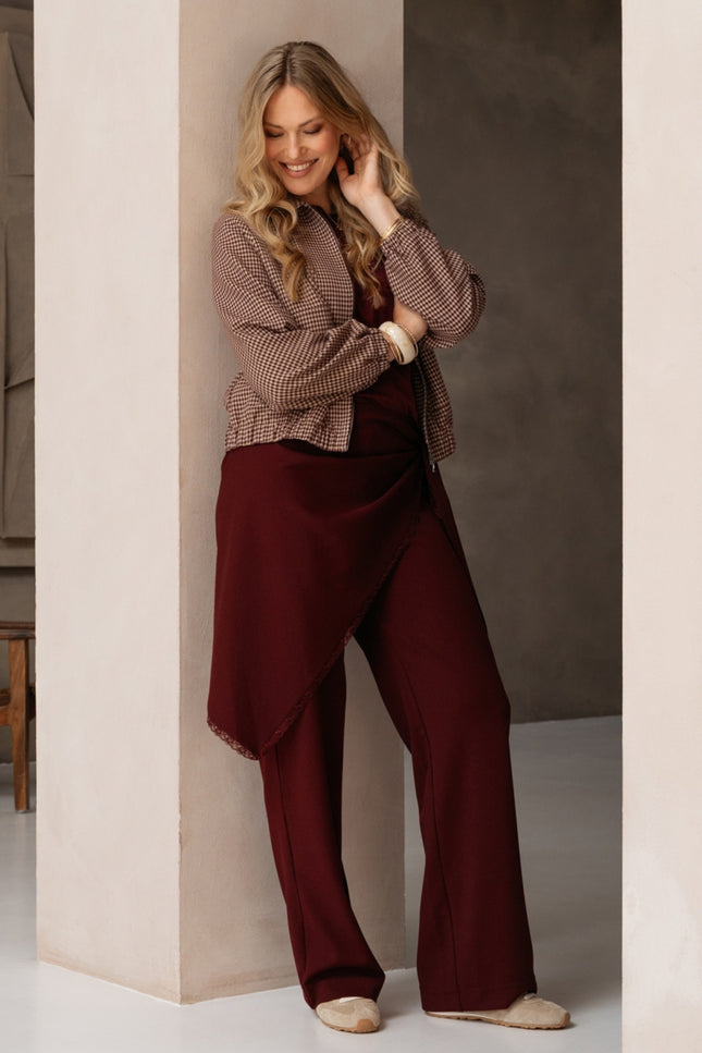 Jacket Ceylin Check Sand Multi JA169-1