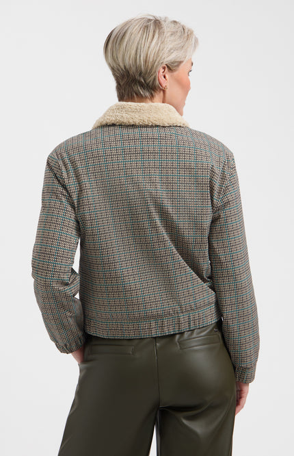 Travel Jacket Georgia Marin Check Print L49-475-3430