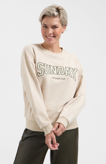 Trui Sunday Vanilla Melange L25-301-3471