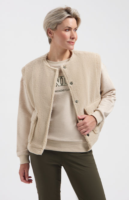 Gilet Curly Light Pepper L49-101-3462