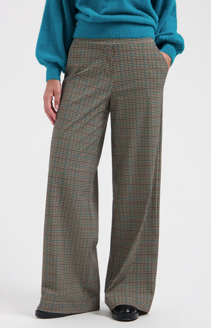 Travel Broek Mille Marin Check Print L14-480-3429