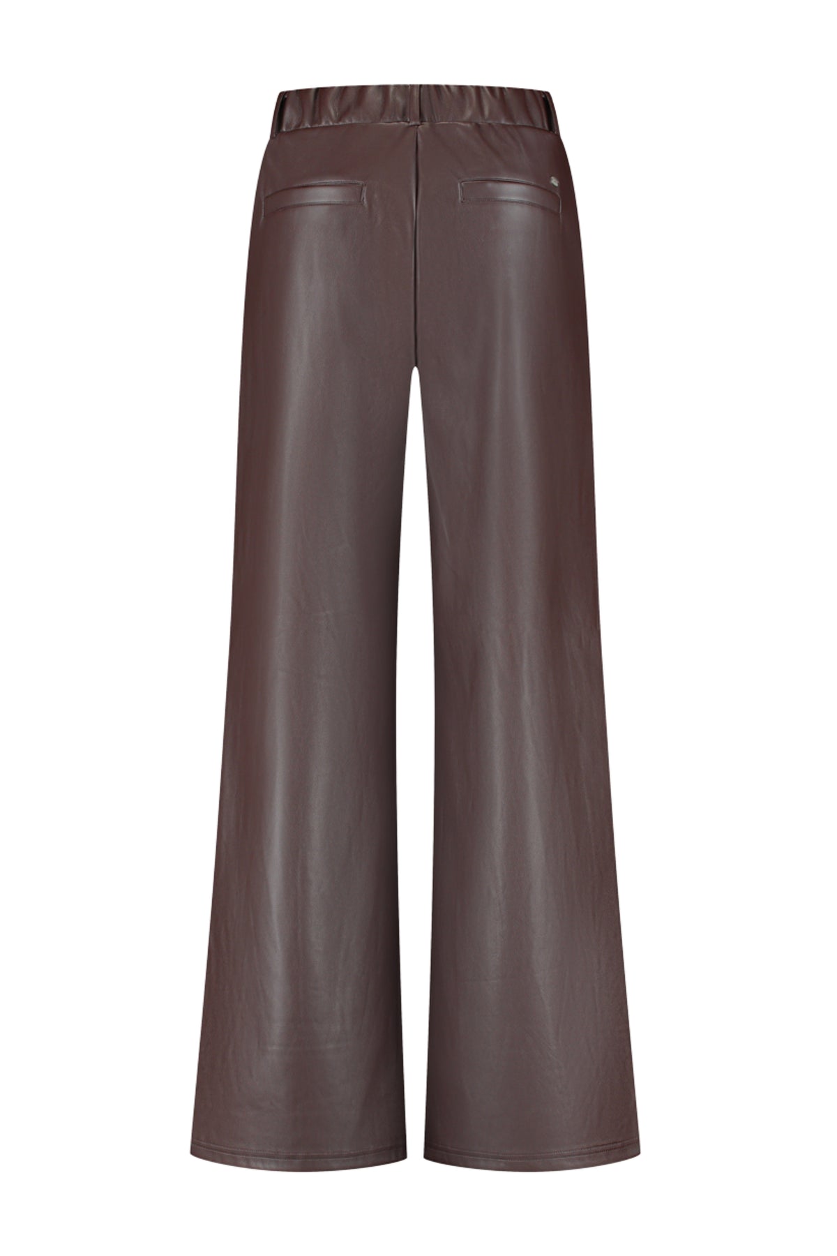 Donkere bruine Chelsea broek van Lady Day met klassieke pasvorm, zichtbaar op de afbeelding.