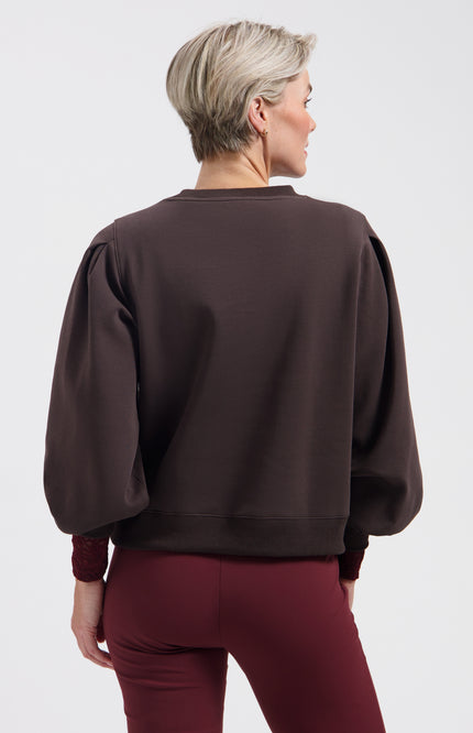 Trui Mon Amie Dark Brown L25-301-3567