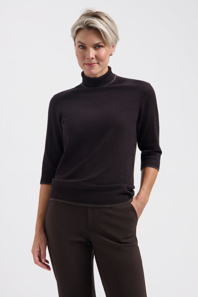 Top Lenora Dark Brown L28-601-3580